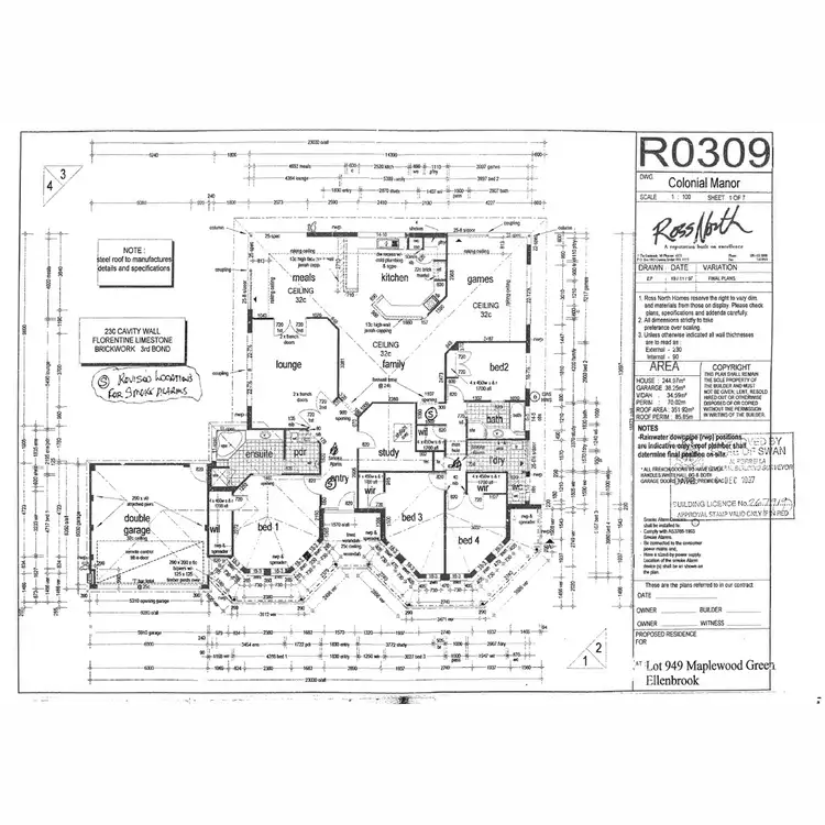 Floorplan of Homely house listing, 7 Maplewood Green, Ellenbrook WA 6069