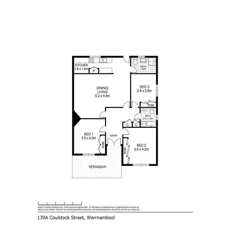 Floorplan of Homely house listing, 139A Coulstock Street, Warrnambool VIC 3280