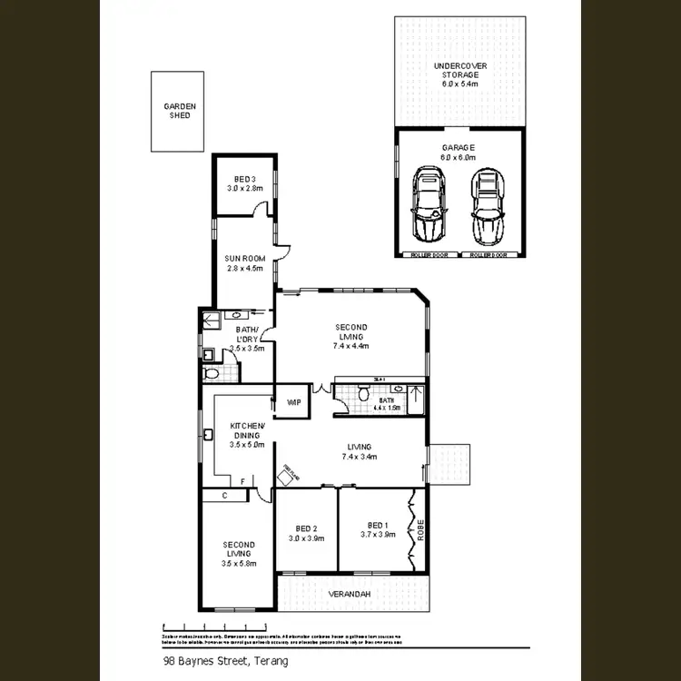 Floorplan of Homely house listing, 98 Baynes Street, Terang VIC 3264
