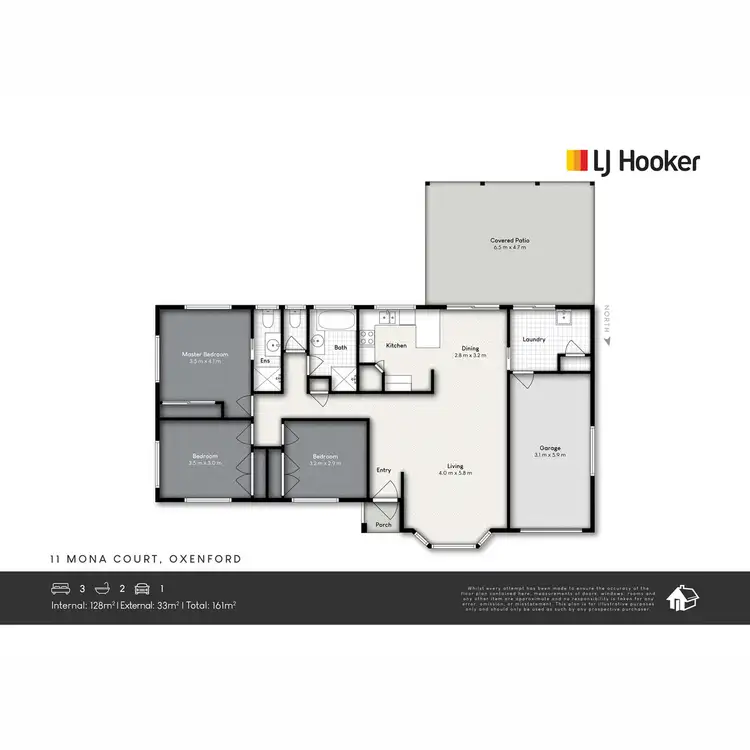 Floorplan of Homely house listing, 11 Mona Court, Oxenford QLD 4210
