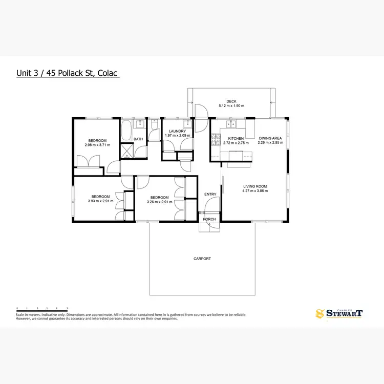 Floorplan of Homely unit listing, 3/45 Pollack Street, Colac VIC 3250