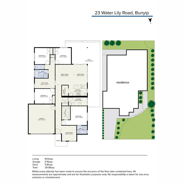Floorplan of Homely house listing, 23 Water Lily Road, Bunyip VIC 3815
