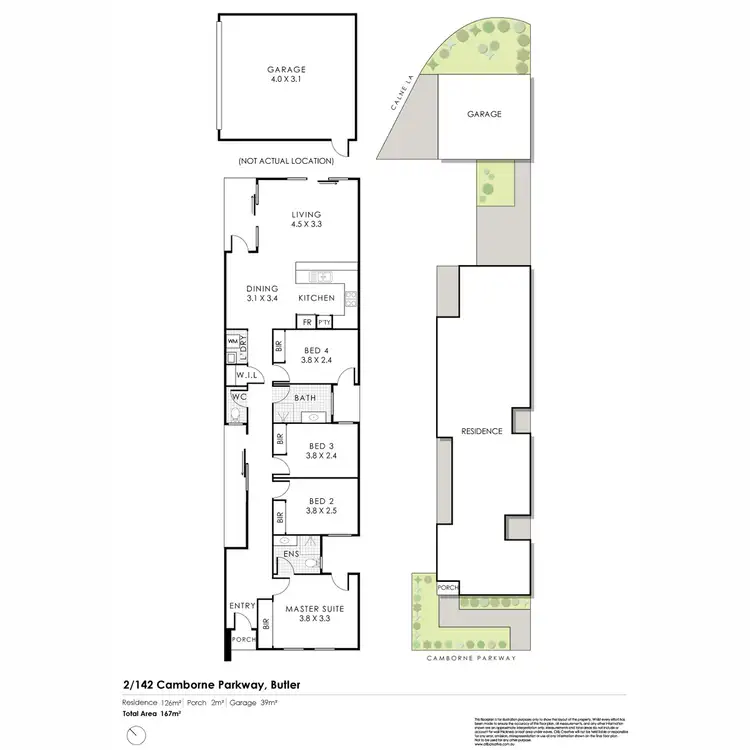 Floorplan of Homely house listing, 2/142 Camborne Parkway, Butler WA 6036