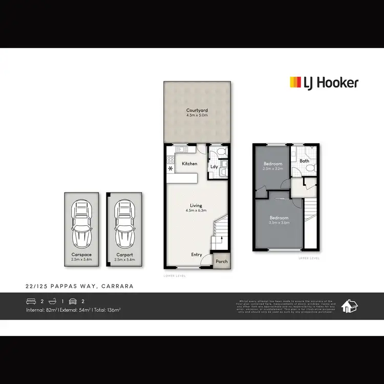 Floorplan of Homely townhouse listing, 22/125 Pappas Way, Carrara QLD 4211