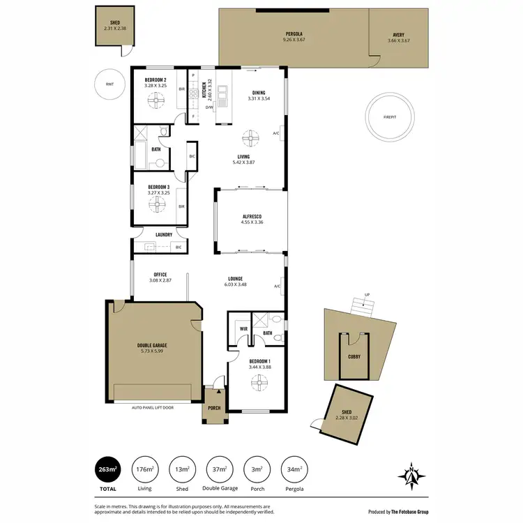 Floorplan of Homely house listing, 34 Moss Court, Aldinga Beach SA 5173