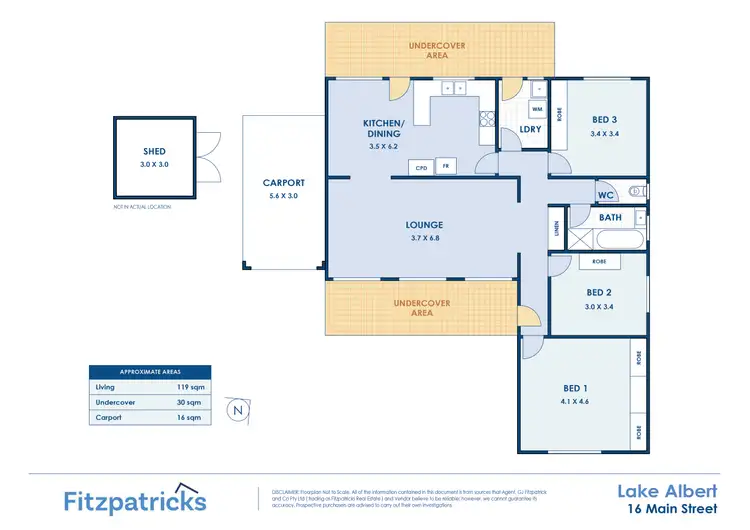 Floorplan of Homely house listing, 16 Main Street, Lake Albert NSW 2650