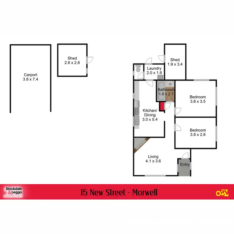Floorplan of Homely house listing, 15 New Street, Morwell VIC 3840