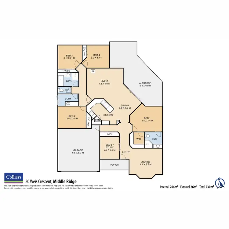Floorplan of Homely house listing, 20 Weis Crescent, Middle Ridge QLD 4350