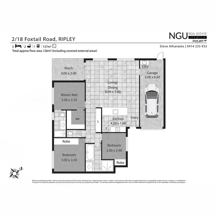 Floorplan of Homely unit listing, 2/18 Foxtail Road, Ripley QLD 4306