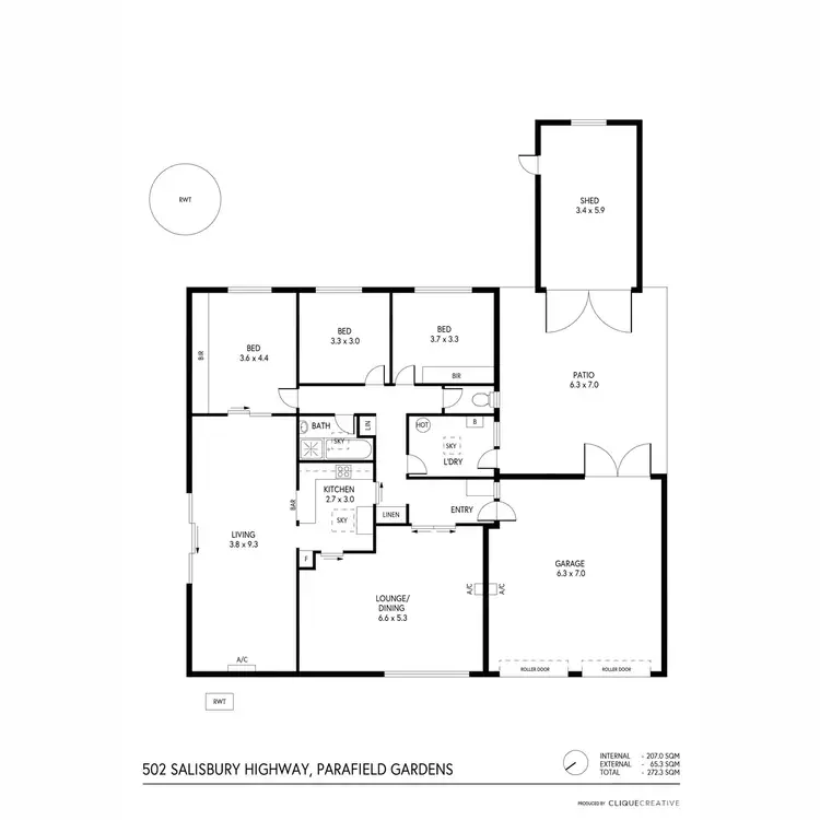 Floorplan of Homely house listing, 502 Salisbury Highway, Parafield Gardens SA 5107