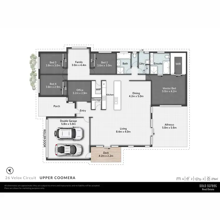 Floorplan of Homely house listing, 26 Velox Circuit, Upper Coomera QLD 4209