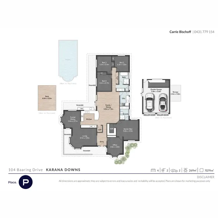 Floorplan of Homely house listing, 104 Baaring Drive, Karana Downs QLD 4306