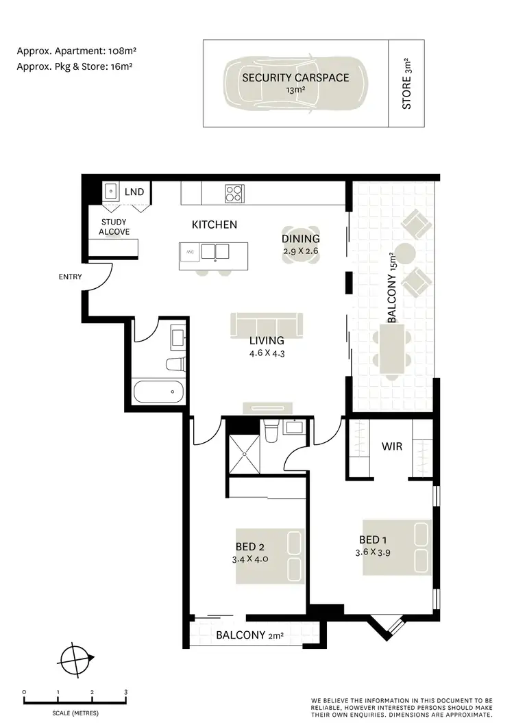 Floorplan of Homely apartment listing, 206/47-51 Lilyfield Road, Rozelle NSW 2039