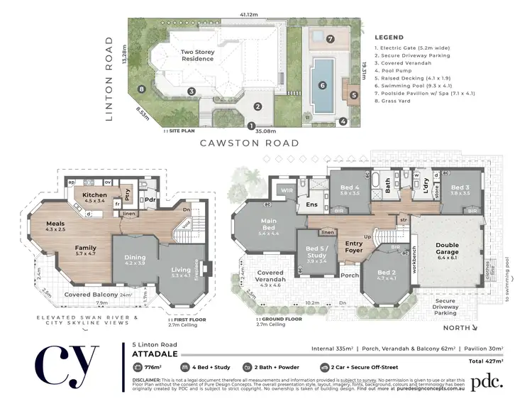Floorplan of Homely house listing, 5 Linton Road, Attadale WA 6156