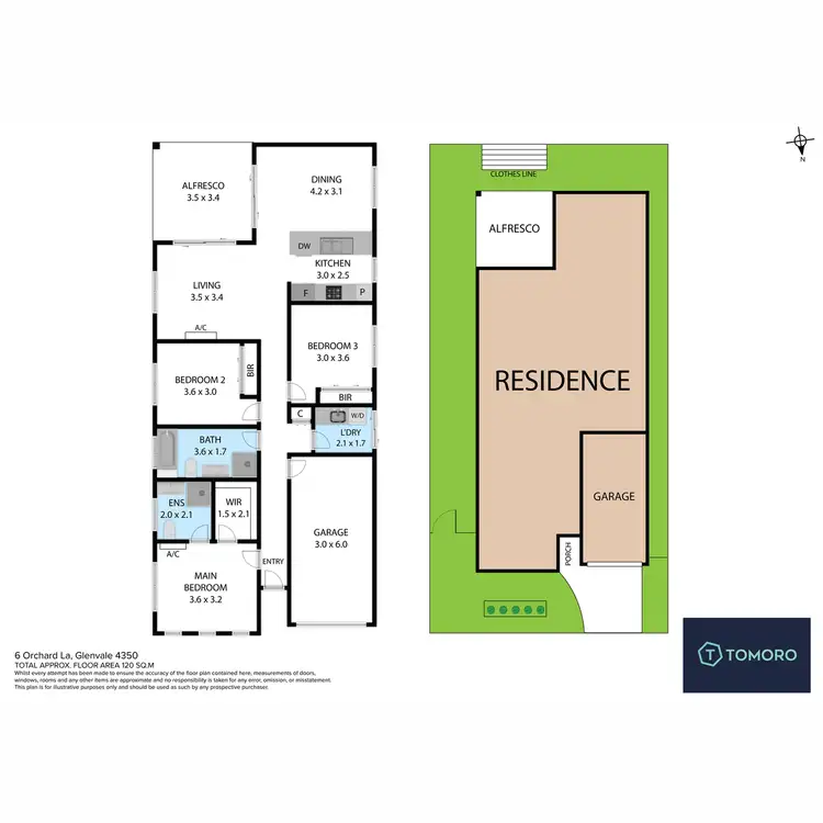 Floorplan of Homely house listing, 6 Orchard Lane, Glenvale QLD 4350