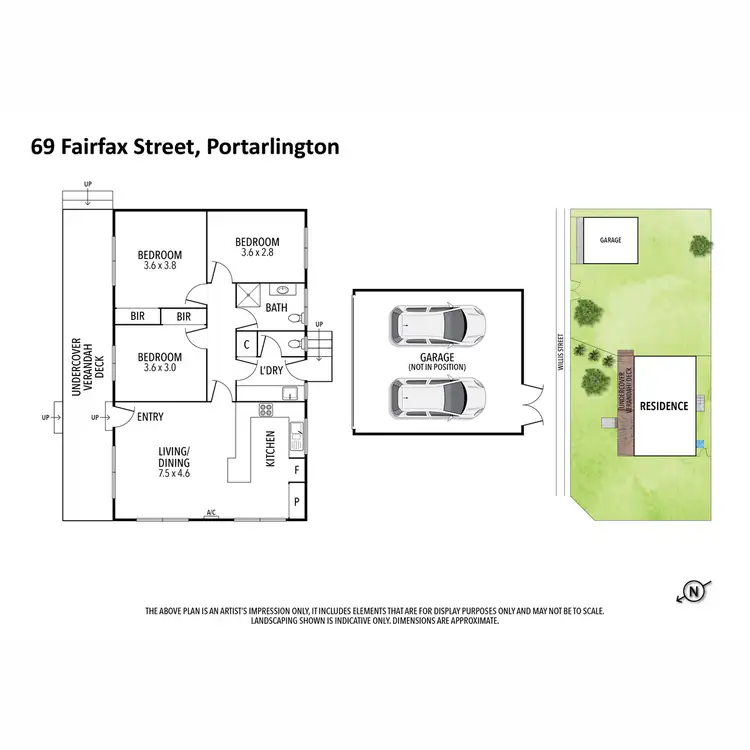 Floorplan of Homely house listing, 69 Fairfax Street, Portarlington VIC 3223