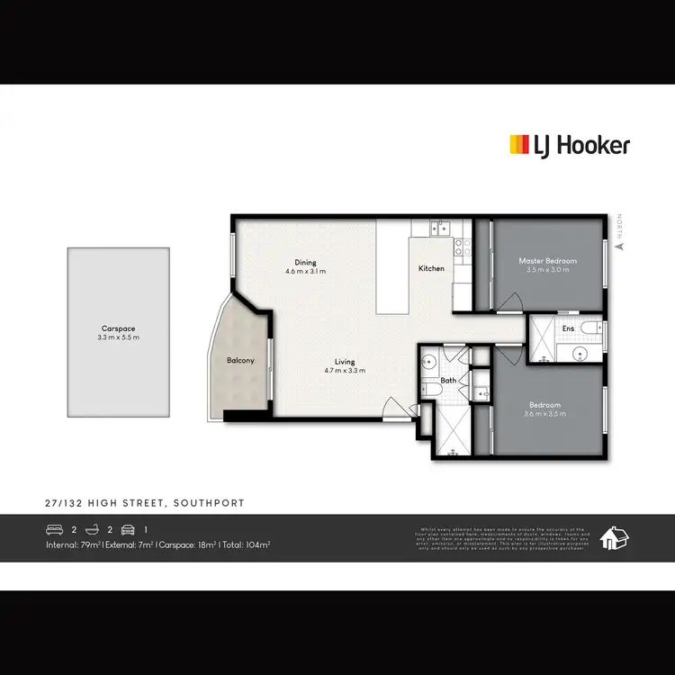 Floorplan of Homely unit listing, 27/132 High Street, Southport QLD 4215