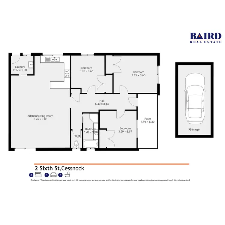 Floorplan of Homely house listing, 2 Sixth Street, Cessnock NSW 2325