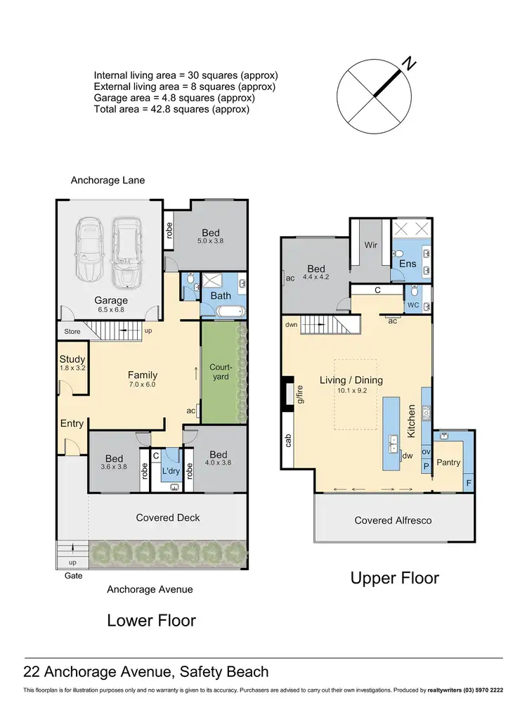Floorplan of Homely house listing, 22 Anchorage Avenue, Safety Beach VIC 3936
