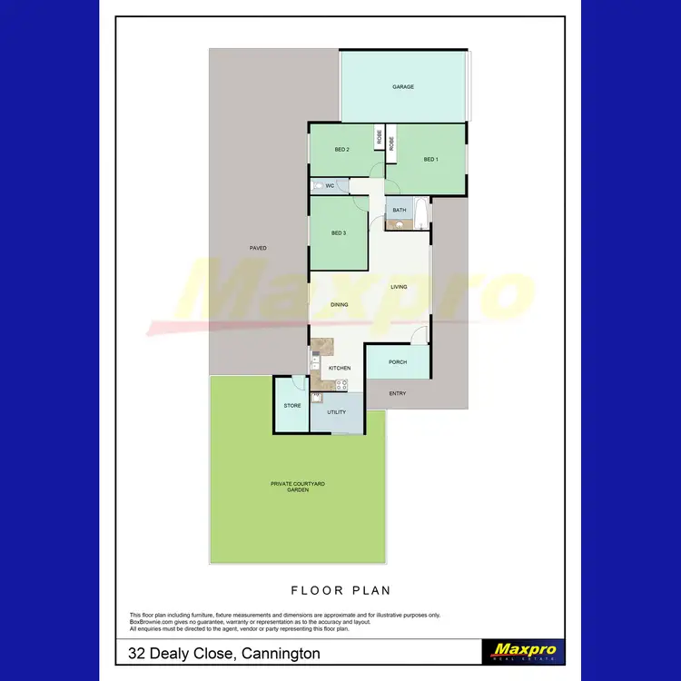 Floorplan of Homely villa listing, 32 Dealy Close, Cannington WA 6107