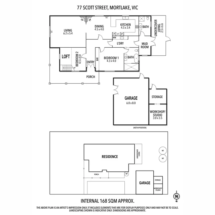 Floorplan of Homely house listing, 77 Scott Street, Mortlake VIC 3272