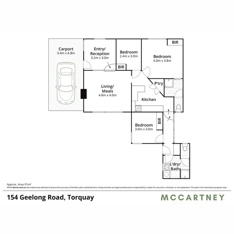 Floorplan of Homely house listing, 154 Geelong Road, Torquay VIC 3228