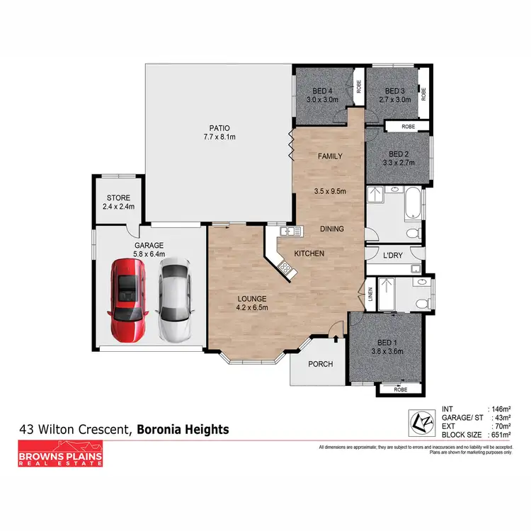 Floorplan of Homely house listing, 43 Wilton Crescent, Boronia Heights QLD 4124