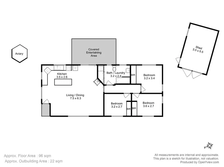 Floorplan of Homely house listing, 5 Angwin Court, Margate TAS 7054