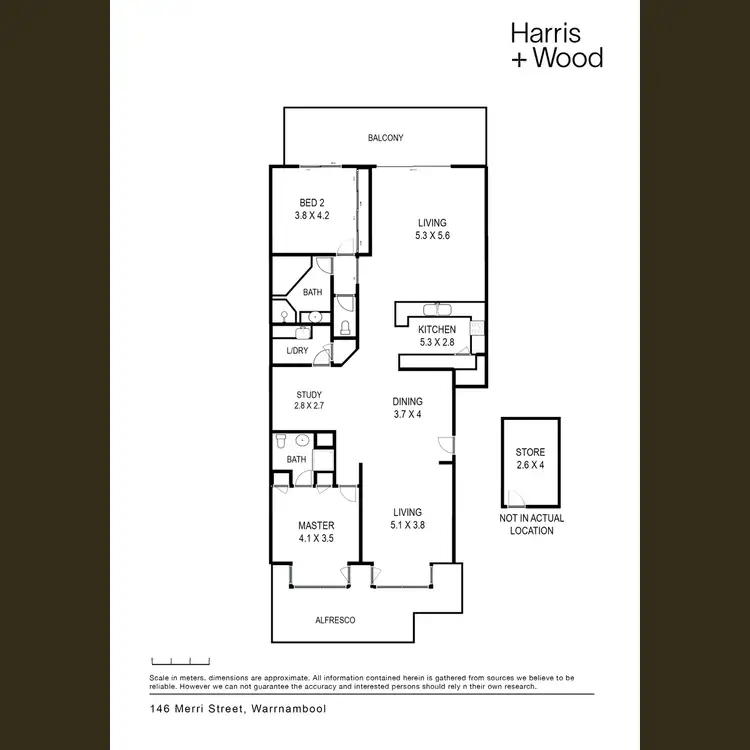 Floorplan of Homely apartment listing, 146 Merri Street, Warrnambool VIC 3280