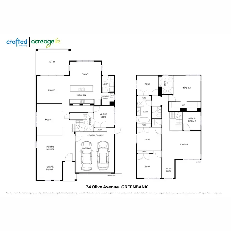 Floorplan of Homely house listing, 74 Olive Avenue, Greenbank QLD 4124