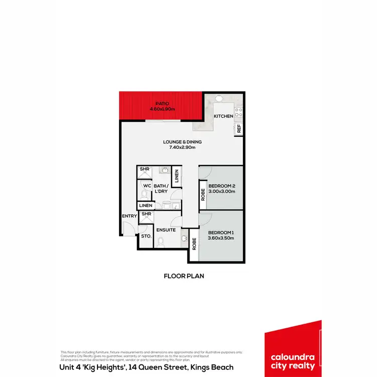 Floorplan of Homely unit listing, 4/14 Queen Street, Kings Beach QLD 4551