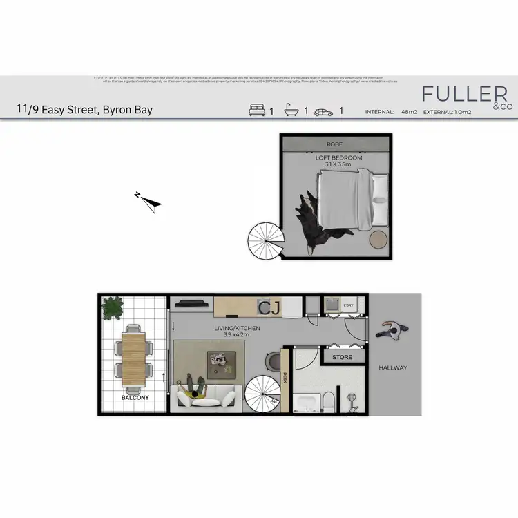 Floorplan of Homely unit listing, 11/9 Easy Street, Byron Bay NSW 2481
