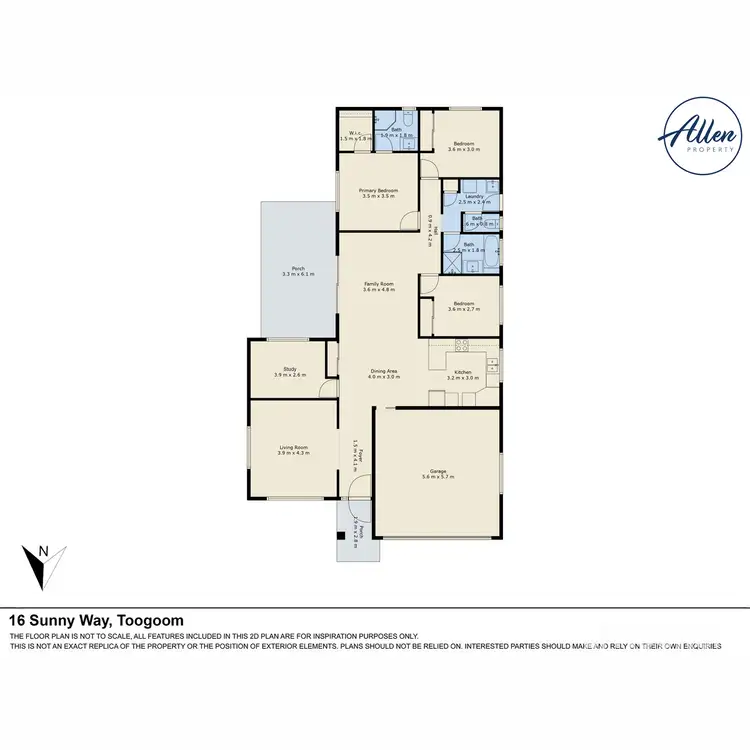 Floorplan of Homely house listing, 16 Sunny Way, Toogoom QLD 4655