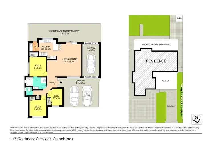 Floorplan of Homely house listing, 117 Goldmark Crescent, Cranebrook NSW 2749