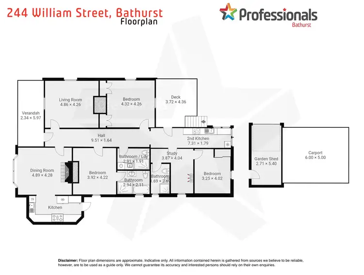 Floorplan of Homely house listing, 244 William Street, Bathurst NSW 2795