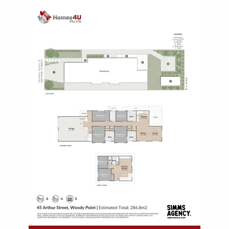 Floorplan of Homely house listing, 45 Arthur Street, Woody Point QLD 4019