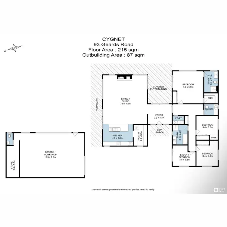 Floorplan of Homely house listing, 93 Geards Road, Cygnet TAS 7112