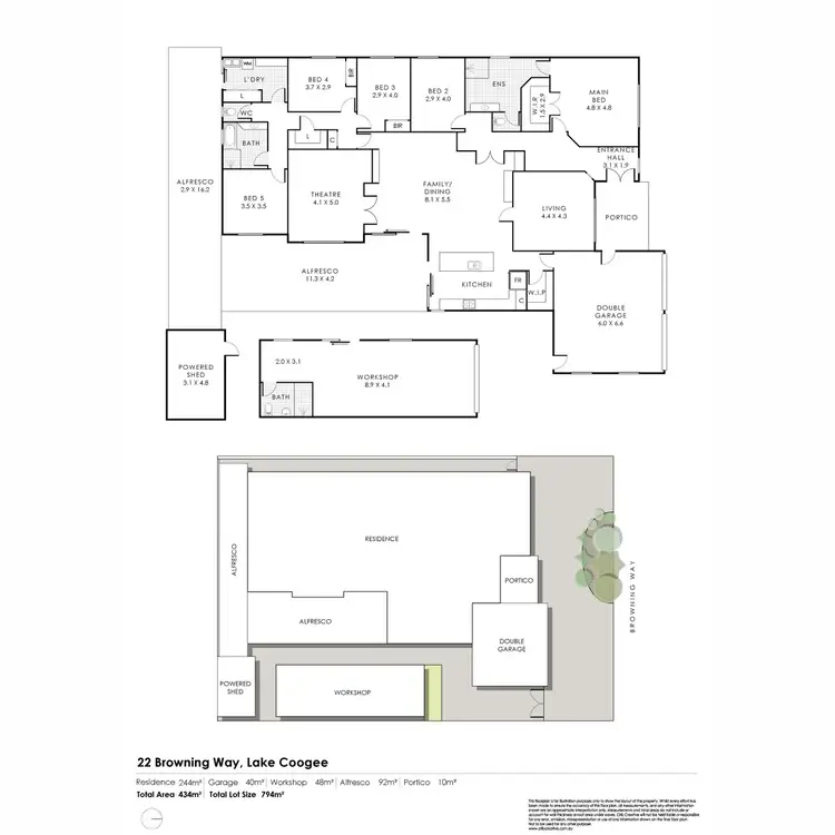 Floorplan of Homely house listing, 22 Browning Way, Lake Coogee WA 6166