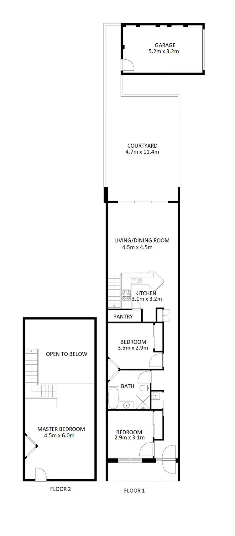 Floorplan of Homely townhouse listing, 4/542 Kotthoff Street, Lavington NSW 2641