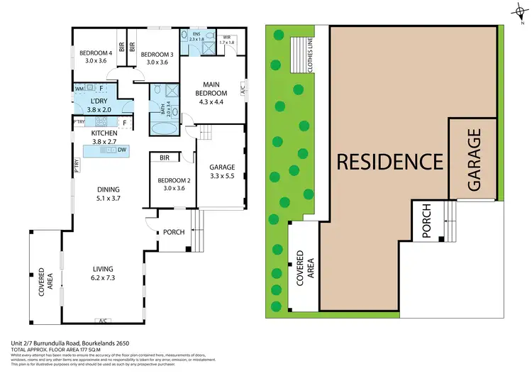 Floorplan of Homely villa listing, 2/7 Burrundulla Road, Bourkelands NSW 2650