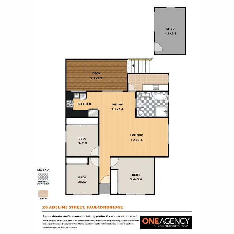 Floorplan of Homely house listing, 20 Adeline Street, Faulconbridge NSW 2776