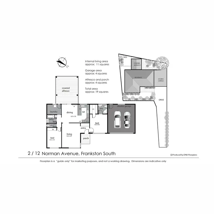 Floorplan of Homely unit listing, 2/12 Norman Avenue, Frankston South VIC 3199
