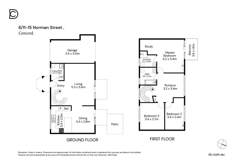 Floorplan of Homely townhouse listing, 6/11 - 15 Norman Street, Concord NSW 2137