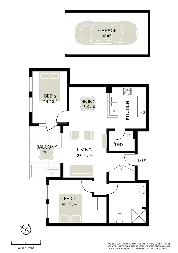 Floorplan of Homely apartment listing, 204/18 Karrabee Avenue, Huntleys Cove NSW 2111