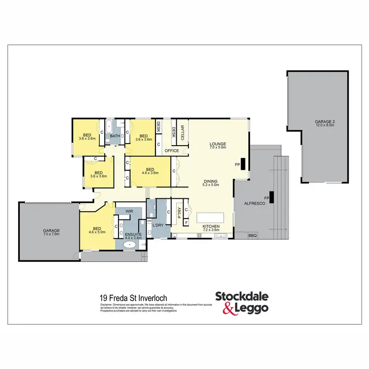 Floorplan of Homely house listing, 19 Freda Street, Inverloch VIC 3996