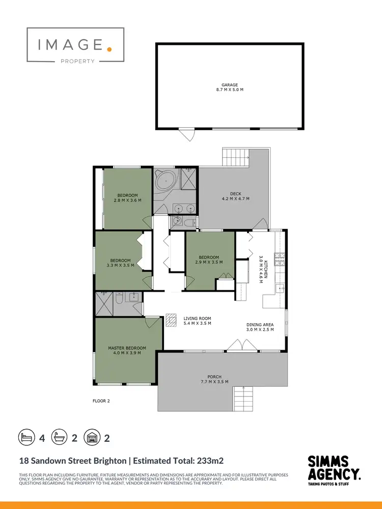 Floorplan of Homely house listing, 18 Sandown Street, Brighton QLD 4017