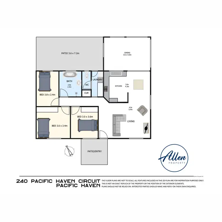 Floorplan of Homely house listing, 240 Pacific Haven Circuit, Pacific Haven QLD 4659