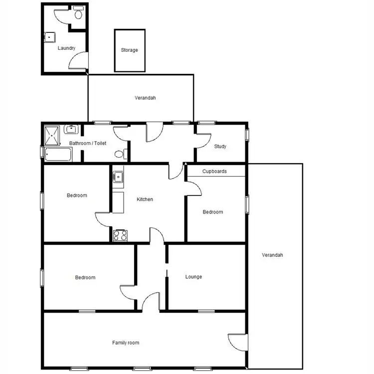 Floorplan of Homely house listing, 8-10 Edwards Street, Wilmington SA 5485