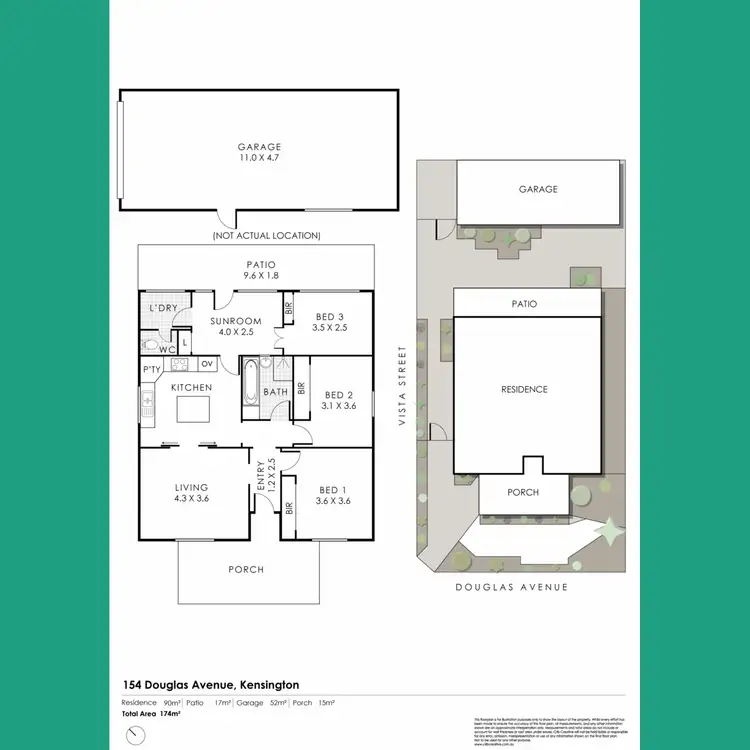 Floorplan of Homely house listing, 154 Douglas Avenue, Kensington WA 6151