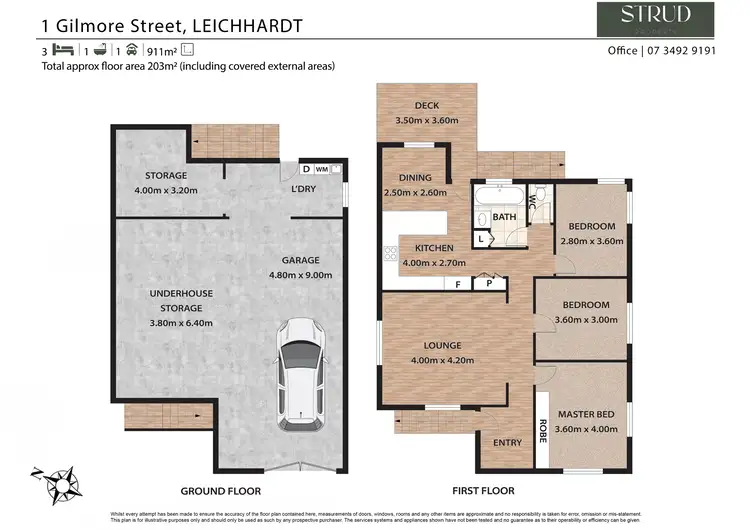 Floorplan of Homely house listing, 1 Gilmore Street, Leichhardt QLD 4305